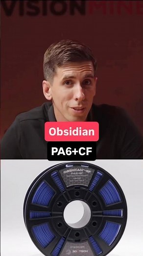 Check out our video on 3DXTech Obsidian PA6+CF on our channel #3dprinting #filament #pa6 #3dxtech