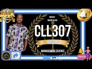 CLL307 REVISION SECOND SEMESTER 2025