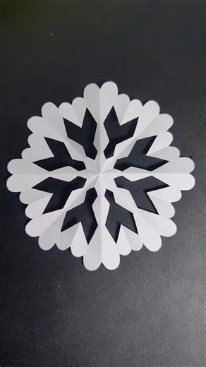 how to make easy and beautiful Paper Snowflake 255 #snowflakes #diy #viral #papercrafts #yt