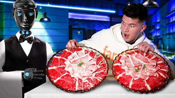 Wagyu Dinner With Robot Servers