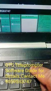 GTS Teleprompter User Guide #teleprompter #guide #tpguide #ytshorts #yt