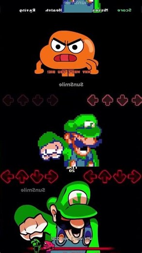 FNF Mario vs Luigi Showdown: Gumball and Darwin Mod Madness! #mario #luigi #gumball #fnf #FridayN...
