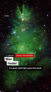 259K views · 2.2K reactions | Two of NASA's telescopes captured an image of a so-called "Christmas tree cluster," which shows a group of young stars - between 1 to 5 million years old - surrounded by the gaseous cloud of a nebula. | CNN | Facebook