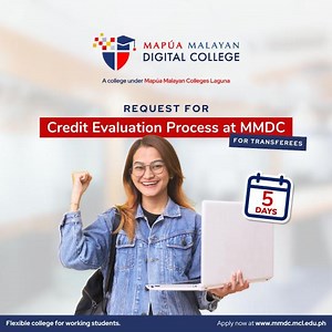 Transferring to MMDC only takes 5 days! Let us review your previous courses and get them credited! Say hello to EnrollMate - Your Digital Enrollment Buddy! Here is our comprehensive guide in requesting for the Credit Evaluation Process! Find out how in this video! Transforming the lives of working students through Mapúan Academic Excellence. Apply now at www.mmdc.mcl.edu.ph #EnrollMate #SimplifyEnrollment #MMDC #MapuaMalayanDigitalCollege | Mapúa Malayan Digital College
