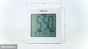 Amazon.com: Baldr Digital Alarm Clock - Easy to Read, Simple to Set Up - Battery Operated and Cordless - Not Just for Bedrooms - These Digital Clocks are Ideal for The Bathroom, Kitchen, Office and Travel -White : Home & Kitchen