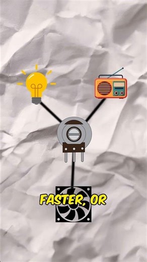 How a Potentiometer Actually Control Devices #shorts #electronics