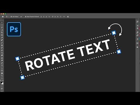 How to Rotate Text in Photoshop