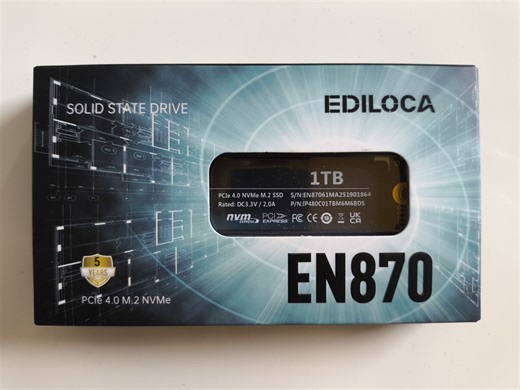 *NOVO* Ediloca EN870 M.2 SSD PCle 4.0 (PC, PS5) 7400MB/s
