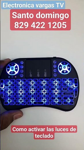 How to activate the LED lights on a wireless keyboard. Easy and simple. Vargas TV Electronics