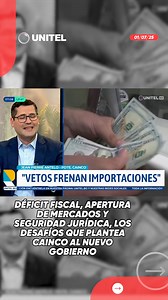 18K views · 105 reactions | Déficit fiscal, apertura de mercados y seguridad jurídica, los desafíos que plantea Cainco al nuevo Gobierno. Conoce más detalles en Unitel.bo #Unitel #Economía #Bolivia | UNITEL | Facebook