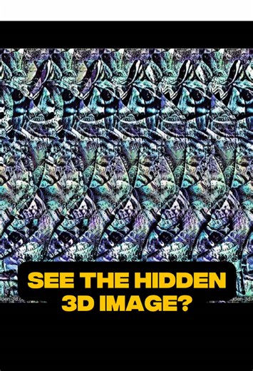 See the hidden 3D image? #3DStereogram #MagicEye #HiddenImage #Autostereogram #OpticalIllusion