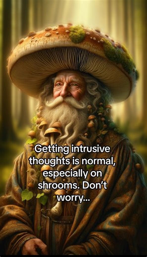 Taking Shrooms can be terrifying but don’t worry! You can turn a bad trip into a good trip. #tips #guide #shroomguardian #relax #dontworry #wholesome #smile #shroooms #psychedeli #intrusivethoughts #strong