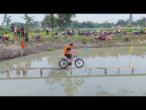 Bicycle vs. Narrow Bridge: Who Will Fall?
