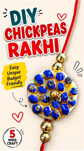 🌟 DIY Chickpea Rakhi | Easy Eco-Friendly Rakhi Making at Home | Raksha Bandhan 2025 Special