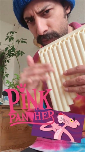 The Pink Panther 💗 theme song goes pan flute+beatbox!! 🎶💥 #pink #panther #fyp