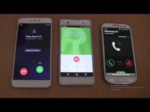 Incoming call & Outgoing call at the Same Time Samsung Galaxy S3+Sony Xperia E5+Xiaomi Redmi Note 5A