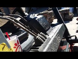 Hydraulic line exploded on Forklift!