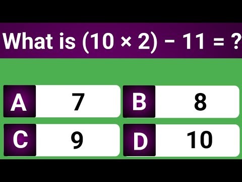 20 Simple Math Questions – How Fast Can You Solve 15/20?