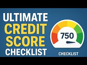 Ultimate Credit Score Checklist | Build 750+ Fast in 2025 ✅