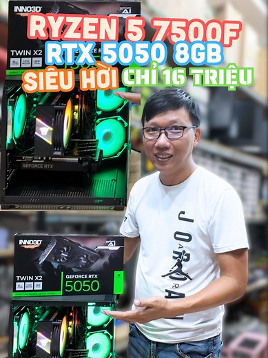 1.4K views |  Bộ PC 16 Triệu với RTX 5050 + 7500F: CHƠI GAME MƯỢT –...