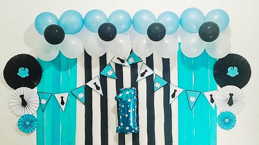 Simple, easy and affordable boss baby theme birthday decoration ✨ | DIY IDEAS