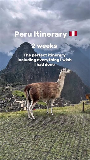 The perfect 2 week ( slightly over ) itinerary there’s just SO MUCH TO DO ! 🇵🇪 #peru #peruitinerary #machupicchu #huacachina #latinamerica