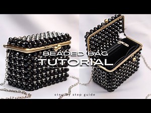 Create a Unique Beaded Bag with Metal Frame | Step-by-Step Tutorial | Beaded Stylish Accessory | DIY