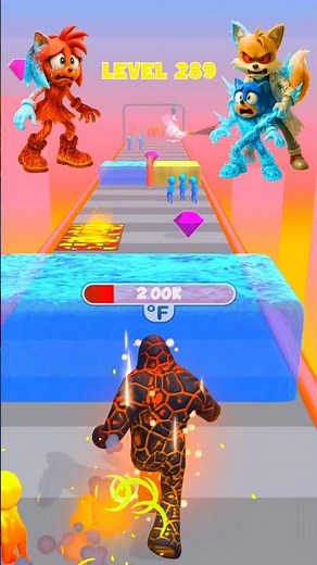 HELP! EVIL TAILS FREEZE SONIC & LAUGH AMY GOES LAVA MODE! 😰💥 #gaming #shorts #shortfeed #viralshorts