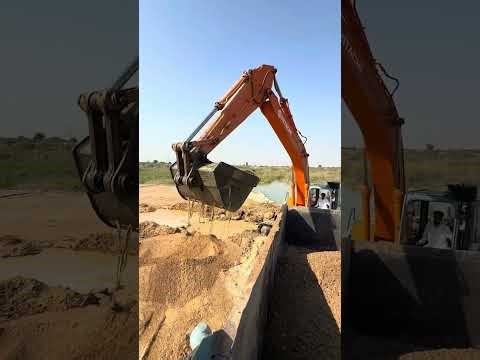 Hitachi Ex200-1 excavator sand washing process #excavator #ex200 #hitachi #sandwashing
