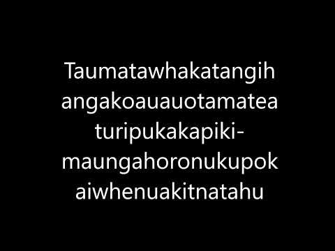 How to say Taumatawhakatangihangakoauauotamateaturipukakapiki-maungahoronukupokaiwhenuakitnatahu