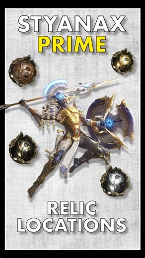 Styanax Prime Relics Short #warframe #warframegameplay