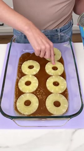 Pineapple upside down cinnamon rolls that taste like a bakery