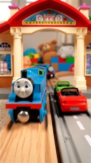 Toy cars vs toy train who reaches the station first III