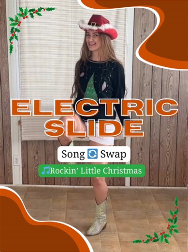Another fun song to add to your holiday line dance collection. Merry Christmas! Line Dance Stats: THE ELECTRIC SLIDE 🔎18 counts, 4 Walls 🔥Level: Absolute Beginner 🎵Rockin’ Little Christmas by Brooks & Dunn #linedance #electricslide #linedancing #countrydance #sparkleboots