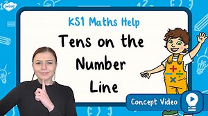 Tens on the Number Line to 100 | KS1 Maths Concept Video