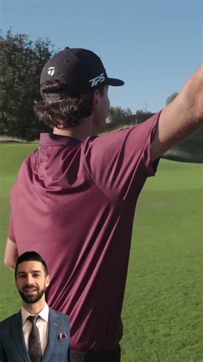 The Slope Made the Shot #golf #golfswing #physics