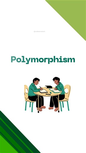 CodeSamaTech on Instagram: "Polymorphism made simple. One interface. Different behavior. That’s what interviewers expect you to explain. Want the next reel on Inheritance? Comment Inheritance 👉 #java #polymorphism #javainterview #backenddeveloper #oops"