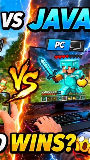 PE Player vs Java Player 🔥 Shock Result!