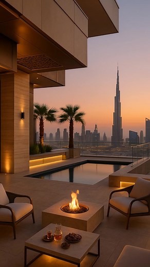 Golden Hour Luxury Living: Dubai Skyline Elegance