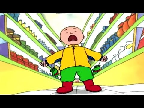 Caillou Gets Lost in the Supermarket | Caillou Cartoon
