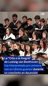 Beethoven's "Ode to Joy" was performed for the first time in Guarani in Paraguay
