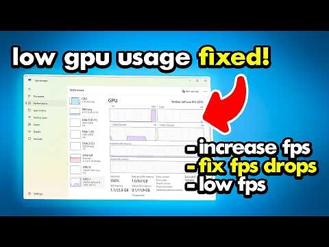 GPU is KILLING Your FPS – Fix Low Usage on Windows For Gaming & Performance