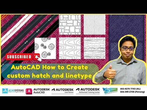 AutoCAD How to Create Custom Hatch and Linetype