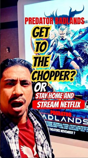 Predator Badlands Review #ellefanning #moviereview #predator #fallintoshorts #arnoldschwarzenegger