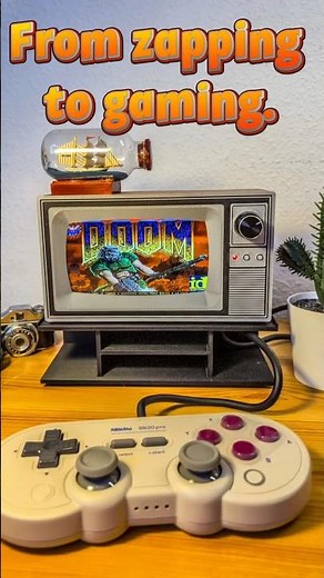 When retro TV meets retro games #RetroPie #RaspberryPi #Nostalgia #DIY #tvargenta #maker #retro