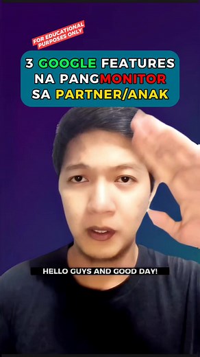 651K views · 9.6K reactions | 3 Google Tips and Tricks/Paano mamonitor ang Partner/Anak gamit ang Phone mo #googlesharing #fbtutorial #videotutorial #billdcruzisback | Tito Bill | Facebook