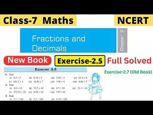 Class 7 Maths Chapter 2 Fractions and Decimals NCERT Exercise 2.7 full solved