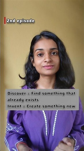 Discover vs Invent.. What's the Difference Series #english #spokenenglish #shorts #vocabwithanisha