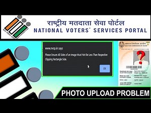 Voter id photo not uploading problem 2021 | Photo preview not showing in nvsp portal | New update