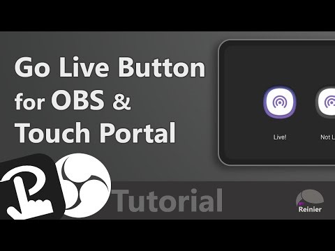 Create a Go Live toggle button for OBS and Touch Portal